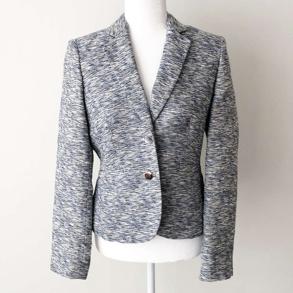 Calvin Klein | Two-Button Tweed Blazer